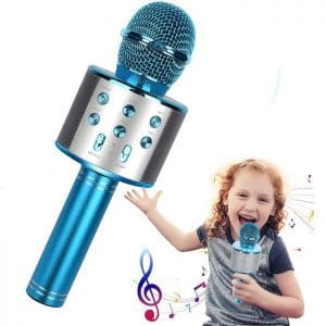 Wireless Microphone (Bluetooth Connection)  BLUE